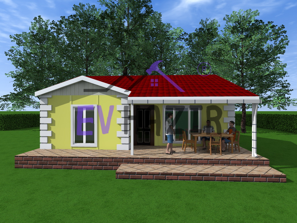 Can – Anahtar Teslim Prefabrik Ev 82 m2 modeli