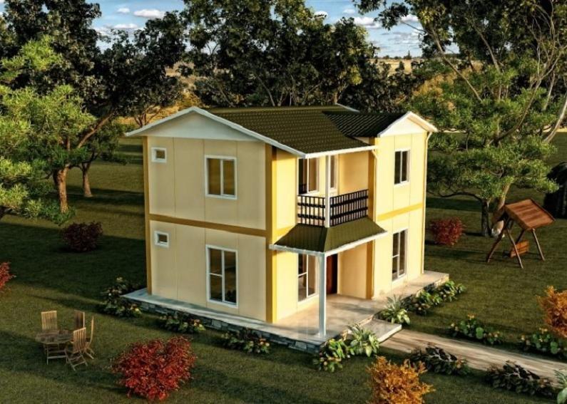 Çift katlı prefabrik yapı